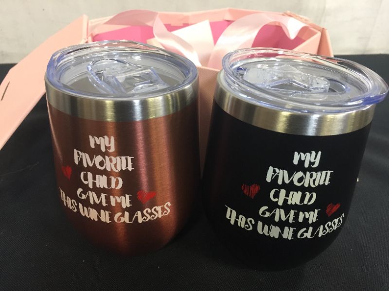 Photo 1 of  My Favorite Child Stainless Steel Travel Tumbler 2 pack 