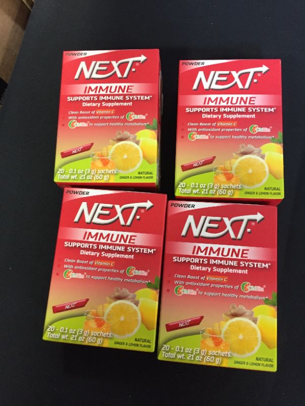 Photo 2 of 4 PK NEXT Immune Support Vitamin C Powder, 20 Count BEST BY 7/28/22
