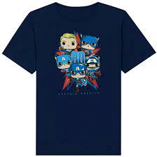 Photo 1 of Funko Marvel Collector Corps Captain America 80th Anniversary Exclusive T-Shirt [X-Small]
 SIZE XS 