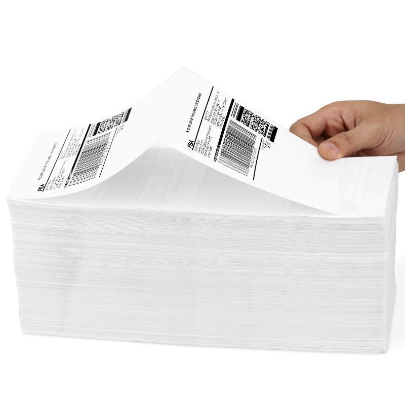 Photo 1 of Methdic 4x6 Fold Thermal Direct Shipping Label for UPS USPS 1 Stack (1000 Labels)
