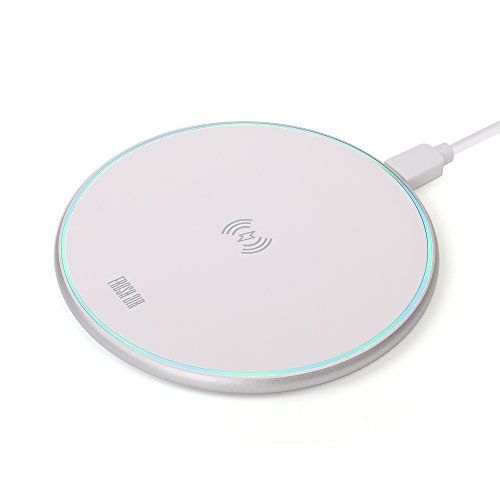 Photo 1 of Wireless Charger, Fresh air Wireless Charging Pad Compatible with iPhone 8 Plus/8/X/XS/XS Max, 10W Fast Charger Compatible with Samsung Galaxy S9/S9 Plus/S8 Plus/Note 8/S7, 5W All Qi-Enabled Devices
