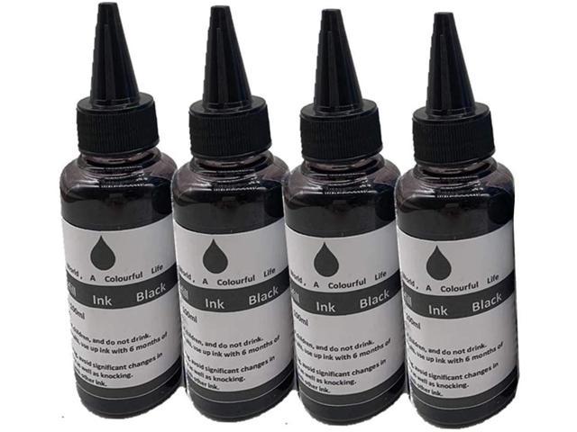 Photo 1 of 100ml/Bottle New Improved Refill Dye Ink Bottle for HP GT 51 52 GT51 GT52 GT5810 GT5820 Printer Dye Ink for HP (4 Black)
