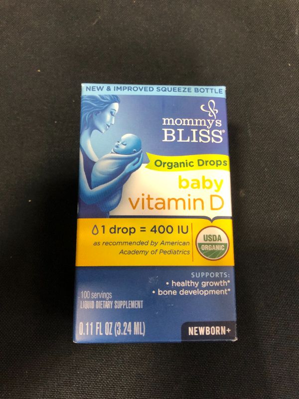 Photo 2 of Mommy's Bliss Organic Baby Vitamin D Drops 100 Servings - 0.11 Fl Oz EXP 02/23