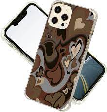 Photo 1 of Brown Love Heart iPhone 12 Pro Max Cases