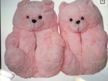 Photo 1 of KIDS TEDDY BEAR SLIPPERS WOMEN PLUSH BEAR SIZE S 