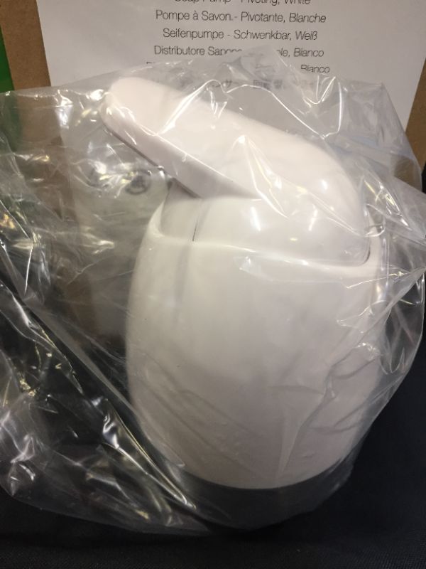 Photo 2 of Amazon Basics Pivoting Soap Pump Dispenser - White