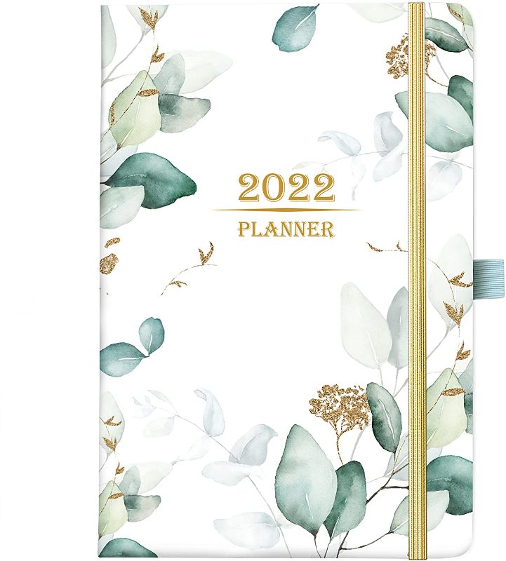 Photo 1 of 2022 Planner - 2022 Weekly/Monthly Planner, 8.4" x 5.7", January 2022 - December 2022, Hard Cover with Thick Paper, Pen Loop, 2 Bookmarks, Back Pocket with 88 Notes Pages - Green
2 pack 