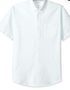 Photo 1 of Amazon Essentials Men's Regular-Fit Short-Sleeve Pocket Oxford Shirt
size XL
