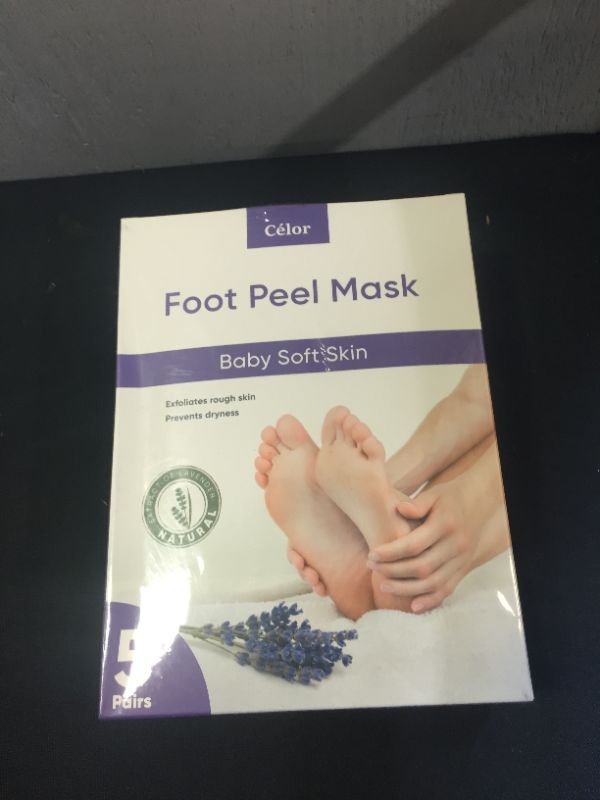 Photo 3 of 
??Foot Peel Mask (2 Pairs) - Foot Mask for Baby soft skin - Remove Dead Skin | Foot Spa Foot Care for women Peel Mask with Lavender and Aloe Vera Gel for Men and Women Feet Peeling Mask Exfoliating
