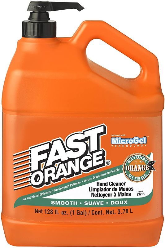 Photo 1 of Permatex 23218 Fast Orange Smooth Lotion Hand Cleaner with Pump, 1 Gallon
