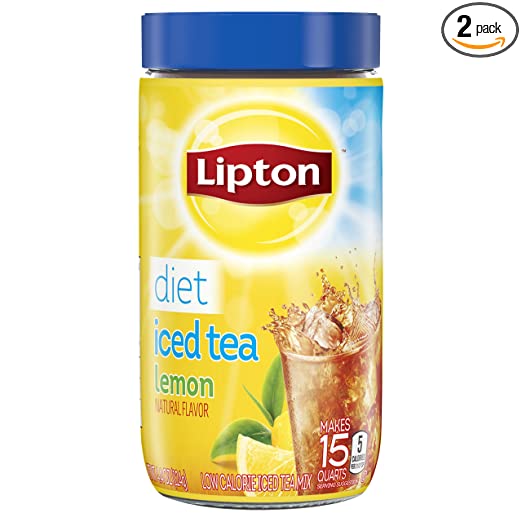 Photo 1 of Lipton Black Iced Tea Mix Diet Lemon 15 qt - 4.37 Ounce Pack of 2 BB 4/14/22