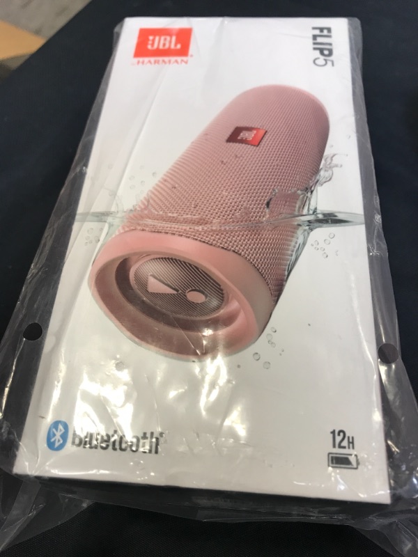 Photo 2 of JBL FLIP 5, Waterproof Portable Bluetooth Speaker, Pink