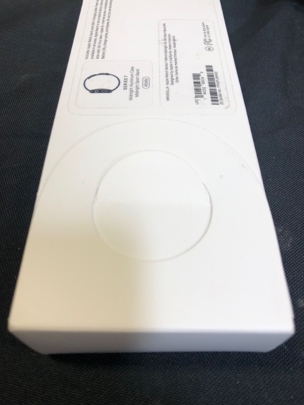 Photo 1 of Apple Watch Series 7 [GPS 45mm] Smart Watch w/ Midnight Aluminum Case with Midnight Sport Band. Fitness Tracker, Blood Oxygen & ECG Apps, Always-On Retina Display, Water Resistant