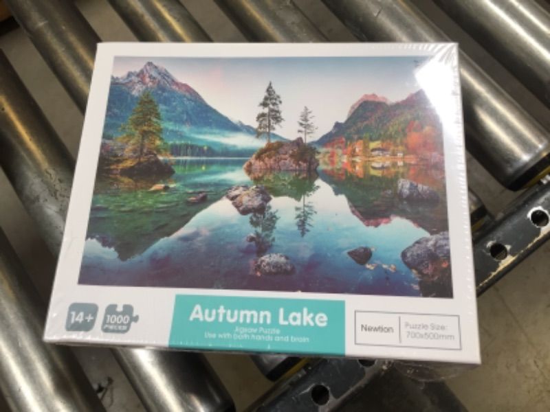 Photo 2 of Newtion 1000 PCS 30" x 20" Jigsaw Puzzles for Kids Adult -Autumn Lake Puzzle,Educational Intellectual Decompressing Fun Game