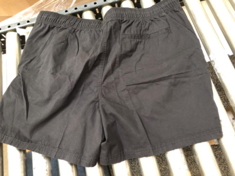 Photo 1 of esssentials mens 6" seam drawtring walk short -- black --- xxl