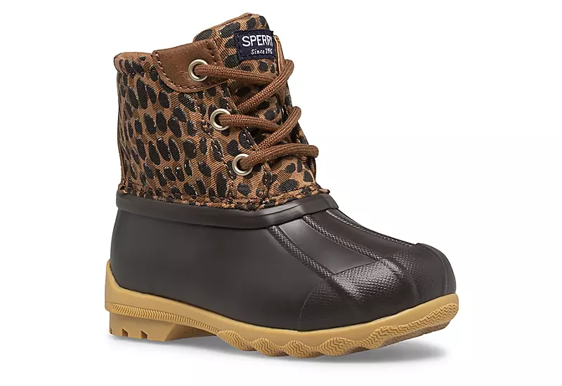 Photo 1 of SPERRY GIRLS PORT BOOT RAIN BOOT - LEOPARD