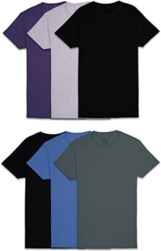 Photo 1 of Fruit of the Loom Men's Stay Tucked Crew T-Shirt 6PK ASSORTED LARGE 
