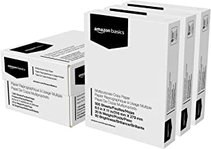 Photo 1 of Amazon Basics Multipurpose Copy Printer Paper - White, 8.5 x 11 Inches, 3 Ream Case (1,500 Sheets)