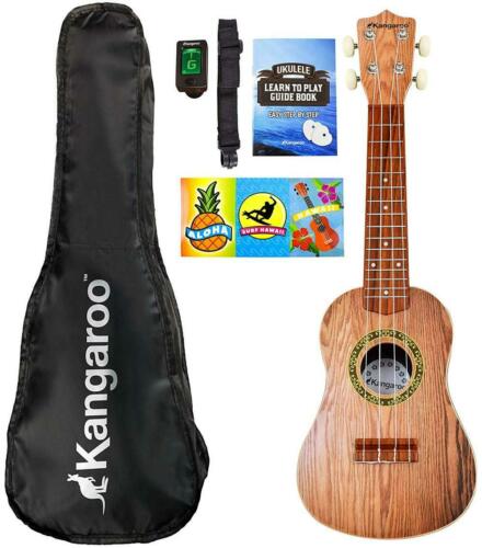 Photo 1 of 22.5" Ukulele with Electronic Tuner, Strap, Picks, Carrying Case & Songbook
