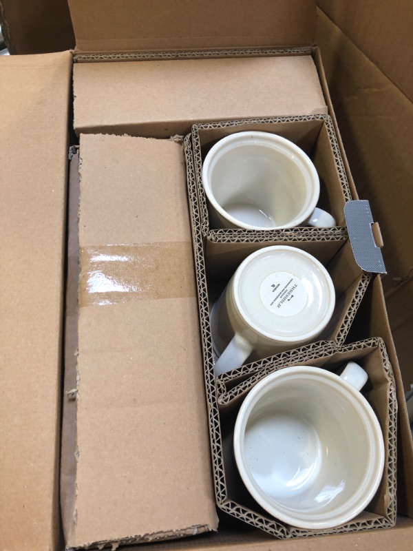 Photo 3 of 16pc Porcelain Woodbridge Dinnerware Set White - Threshold™
