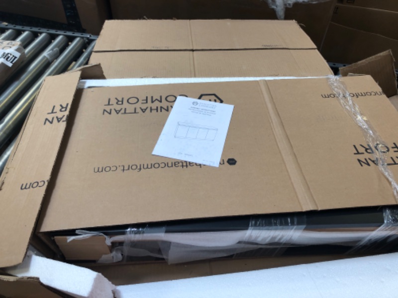 Photo 1 of Manhattan Comfort Viennese 63 in. 6 Shelf Buffet Cabinet --BOX 2 AND BOX 3 ONLY. MISSING BOX 1-