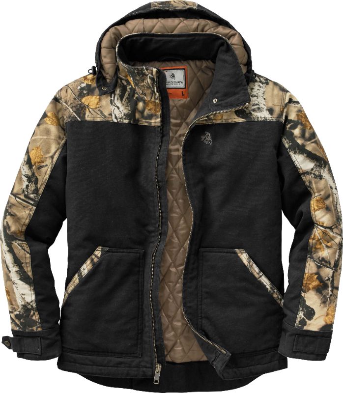 Photo 1 of MEN'S CANVAS CROSS TRAIL BIG GAME CAMO WORKWEAR COAT LARGE
