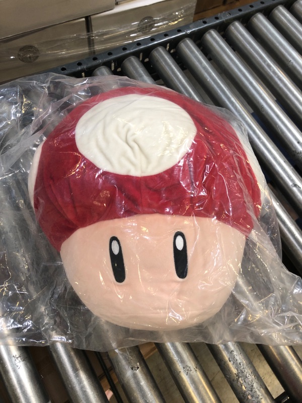 Photo 1 of 16in MARIO TOAD HEAD PLUSH PILLOW