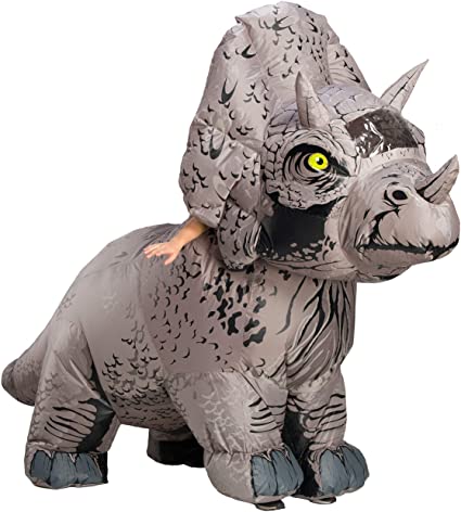 Photo 1 of Inflatable Dinosaur Costume, Triceratops, Standard
