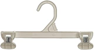 Photo 1 of Mainetti 6110 White All Plastic Hangers with Sturdy Plastic Non-Slip Clips, Great for Pants/Skirts/Slacks/Bottoms, 10 Inch (Pack of 10) -6110PWS10
