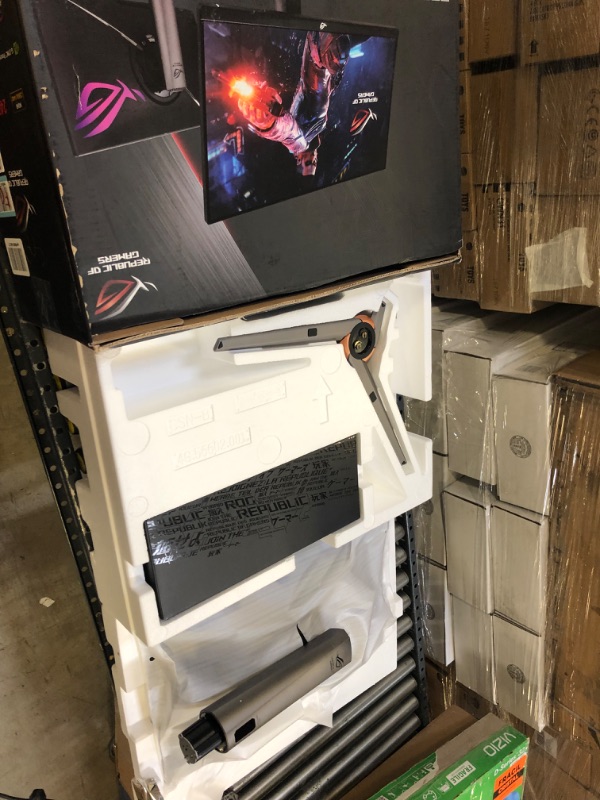 Photo 1 of ASUS ROG Swift 27” 1440P Gaming Monitor (PG279QM) - WQHD (2560 x 1440), Fast IPS, 240Hz, 1ms, G-SYNC, NVIDIA Reflex Latency Analyzer, DisplayHDR400, Eye Care, HDMI, DisplayPort, USB, Height Adjustable
