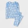 Photo 1 of 3 PACK  Kids' 2pc Snug Fit Bunny Pajama Set - Cat & Jack™ Light Blue  SIZE 12

