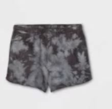 Photo 1 of BOX OF 9-  Kids' Fleece Raw Edge Lounge Shorts - art class™  XLARGE CHARCOAL GREY TYEDYE