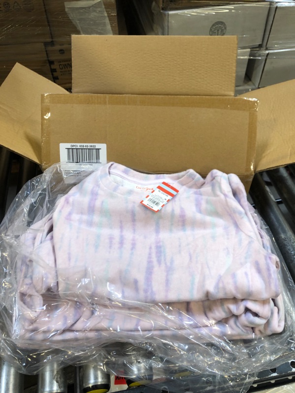 Photo 2 of BOX OF 6-  CAT AND JACK PURPLE TIE DYE SWEATSHIRT KIDS  XLARGE 14/16