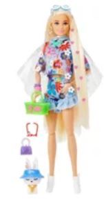 Photo 1 of CASE OF 4-- Barbie Extra Doll and Pet #12 - Floral 2-Piece Outfit