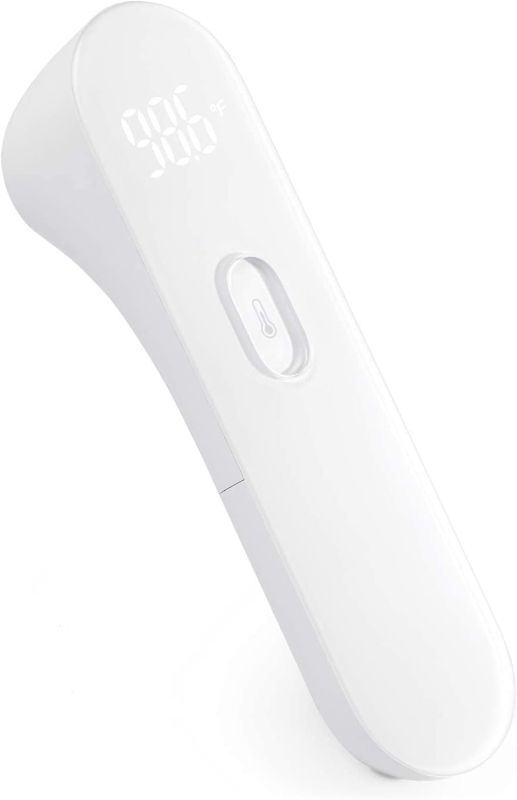 Photo 1 of iHealth Wireless No-Touch Thermometer for Adults, Digital Infrared Fever Thermometer for Home, Thermometer for Babies & Kids with 3 Sensors, Bluetooth Forehead Thermometer with Gentle Vibration Sensor
