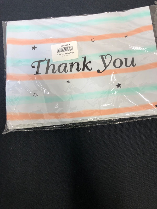 Photo 2 of "Thank You" Shipping Bags Poly Mailer Bag Plastic Mailing Bag 100 Packs 10 X 13 Self Seal Adhesive for Business
