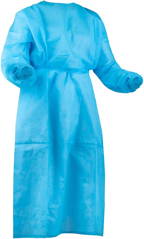 Photo 1 of 10-Pack Level 2 Disposable Isolation Gown Unisex
