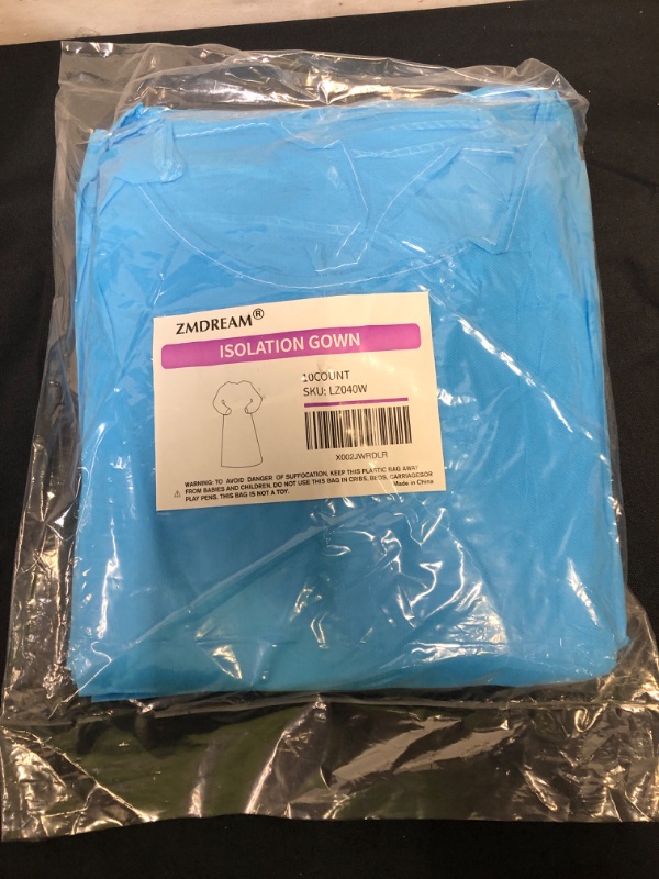 Photo 2 of 10-Pack Level 2 Disposable Isolation Gown Unisex
