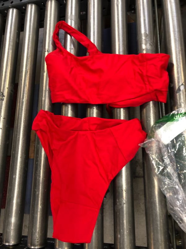 Photo 1 of MEDIUM 2 PEICE SWIMSUIT RED