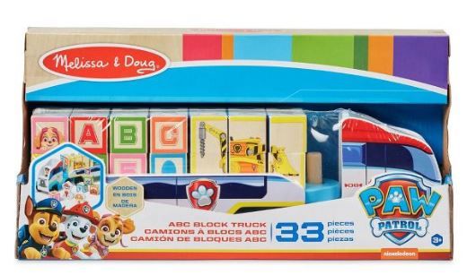 Photo 1 of Melissa & Doug PAW Patrol ABC Wooden Block Truck

