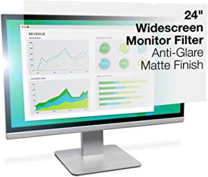 Photo 1 of 3M Privacy Filter Anti-Glare for 24" Widescreen Monitor (16:10) (AG240W1B),Clear
