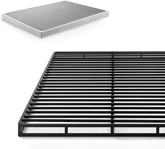 Photo 2 of ZINUS Quick Lock Metal Smart Box Spring / 4 Inch Mattress Foundation / Strong Metal Structure / Easy Assembly, Queen
