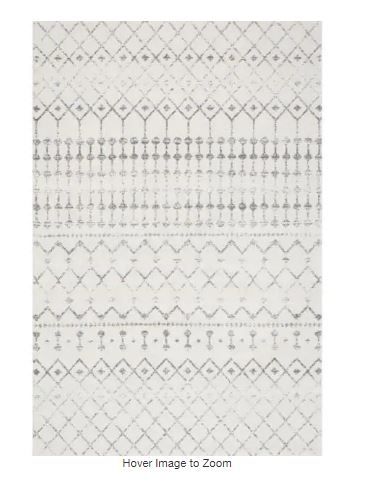 Photo 1 of Blythe Modern Moroccan Trellis Gray 8 ft. x 10 ft. Area Rug
