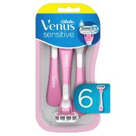 Photo 1 of 1 Pack Of  Gillette Venus Sensitive Women's Disposable Razor, 6 Count
