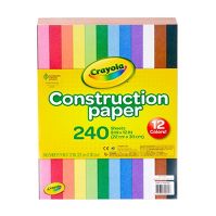 Photo 1 of Crayola 240-Sheet Construction Paper 12-Color

