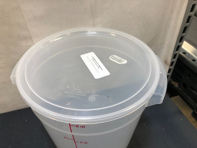 Photo 2 of Cambro (RFSC6PP190) Cover for 6 & 8 qt Round Containers

