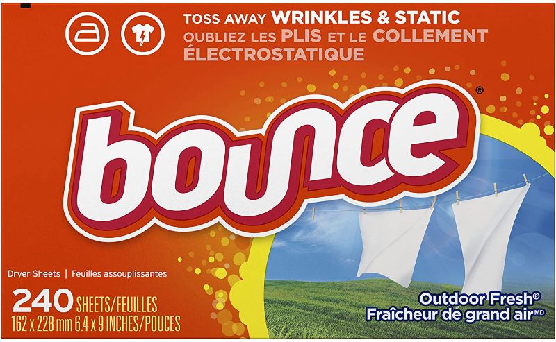 Photo 1 of Bounce Fabric Softener Sheets, Outdoor Fresh, 240 Count
