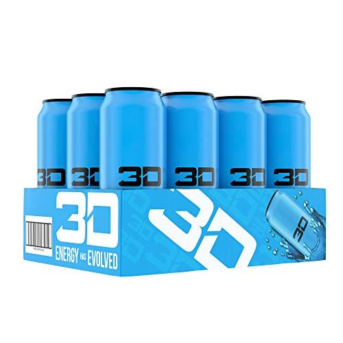 Photo 1 of  3D Energy Drink Caffeine, Zero Sugar, Taurine, Panax Ginseng, Inositol, Guarana Seed, L-Carnitine Tartrate, 16 Fluid Ounce 12 Pack exp--01-14-2023