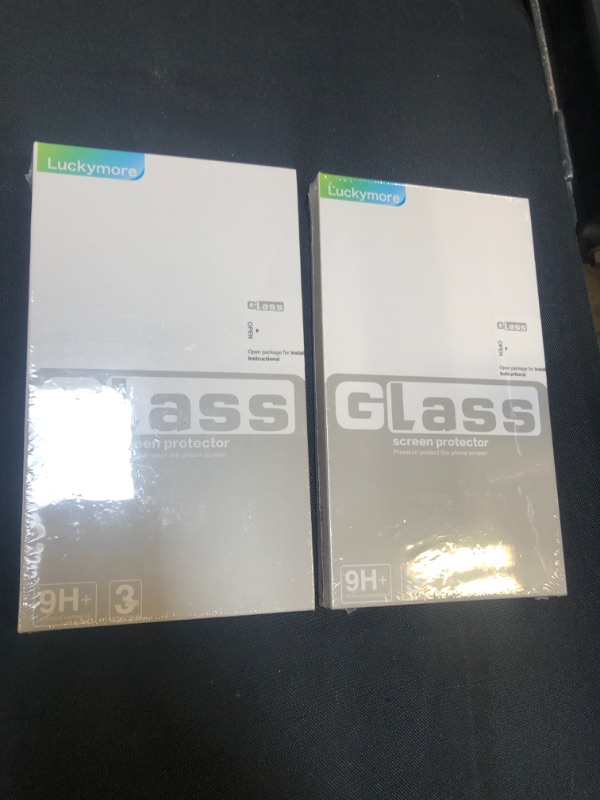 Photo 1 of Luckymore Premium Tempered Glass Screen Protector for LG G5 6.1- Retail Packaging - Clear 2 pack - factory sealed 