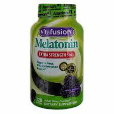 Photo 1 of 1Pack Vitafusion Melatonin Extra Strength Gummies Blackberry 5mg 120 Gummies exp-05-2022

